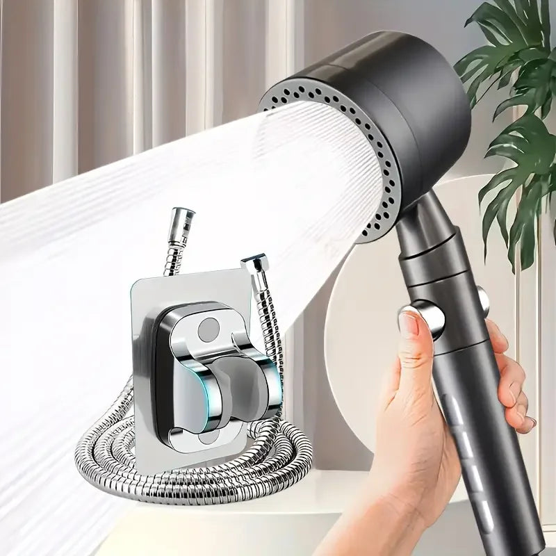 High-Pressure 5-Mode Handheld Shower Head with Smart Pause & Filtration System | Water-Saving Bathroom Essential Set