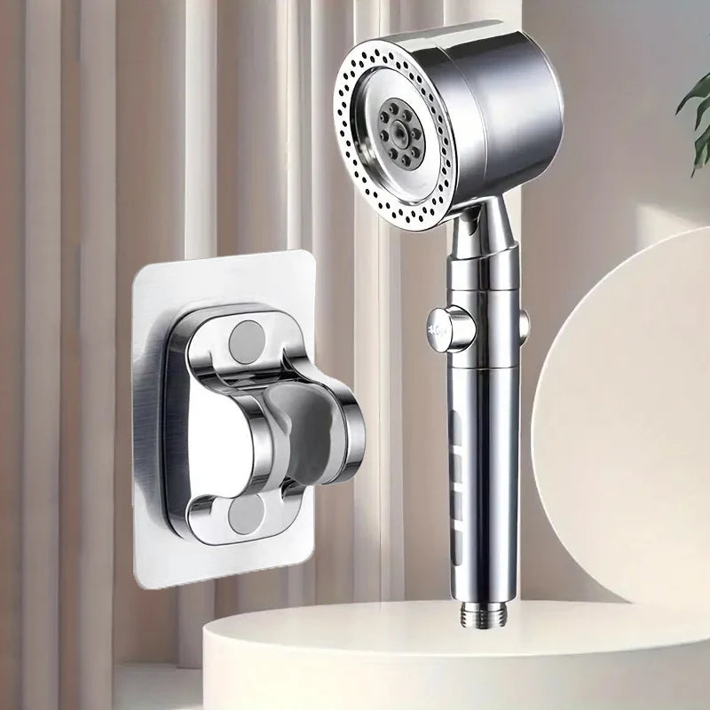 High-Pressure 5-Mode Handheld Shower Head with Smart Pause & Filtration System | Water-Saving Bathroom Essential Set