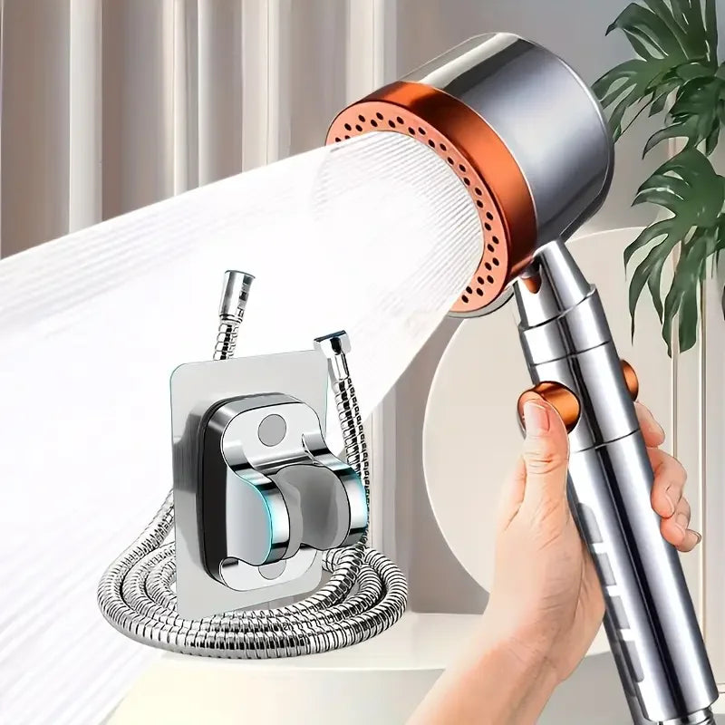 High-Pressure 5-Mode Handheld Shower Head with Smart Pause & Filtration System | Water-Saving Bathroom Essential Set
