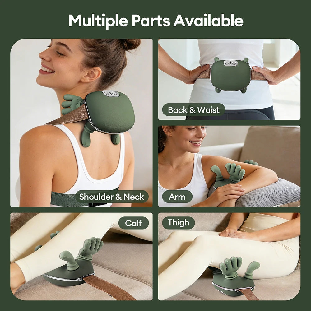ZenTech 4D Bionic Neck & Shoulder Massager – Wireless Kneading for Cervical, Trapezius & Back with Brushless Motor & Heat Therapy