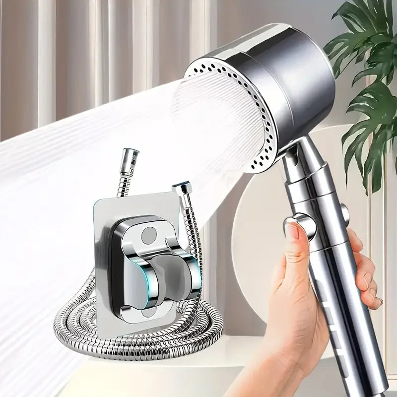 High-Pressure 5-Mode Handheld Shower Head with Smart Pause & Filtration System | Water-Saving Bathroom Essential Set