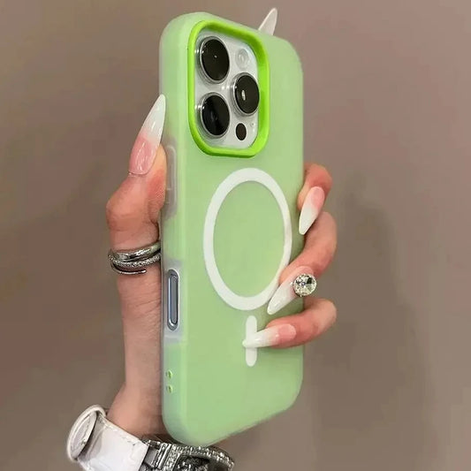 Universal MagSafe Case for iPhone 11, 12, 13, 14, 15, 16, 17 | Candy Matte Luxury Cover"