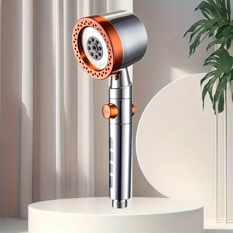 High-Pressure 5-Mode Handheld Shower Head with Smart Pause & Filtration System | Water-Saving Bathroom Essential Set