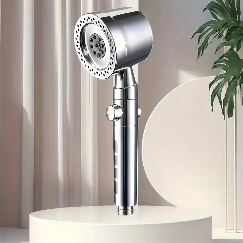 High-Pressure 5-Mode Handheld Shower Head with Smart Pause & Filtration System | Water-Saving Bathroom Essential Set