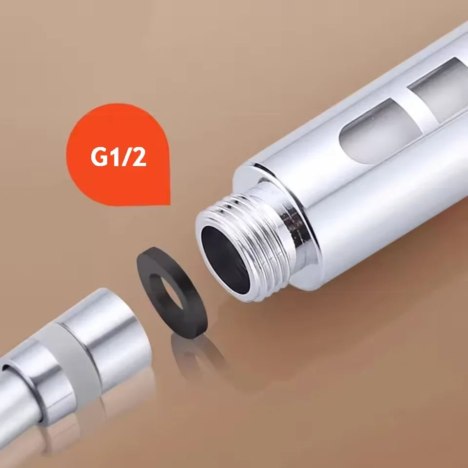 High-Pressure 5-Mode Handheld Shower Head with Smart Pause & Filtration System | Water-Saving Bathroom Essential Set
