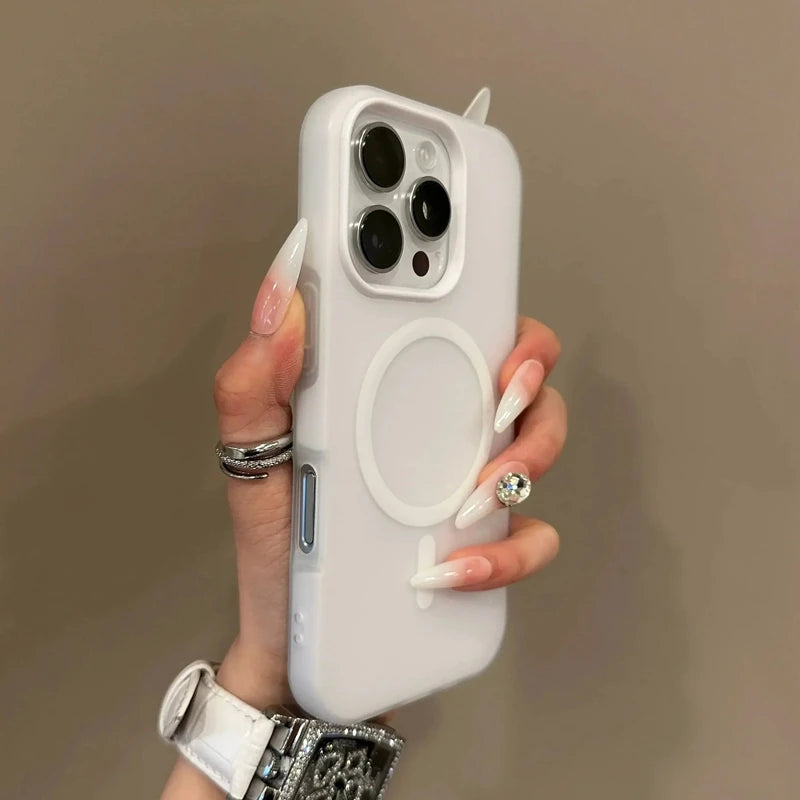 Universal MagSafe Case for iPhone 11, 12, 13, 14, 15, 16, 17 | Candy Matte Luxury Cover"