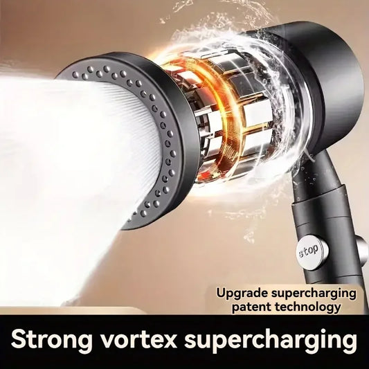 High-Pressure 5-Mode Handheld Shower Head with Smart Pause & Filtration System | Water-Saving Bathroom Essential Set