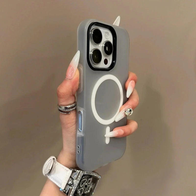 Universal MagSafe Case for iPhone 11, 12, 13, 14, 15, 16, 17 | Candy Matte Luxury Cover"