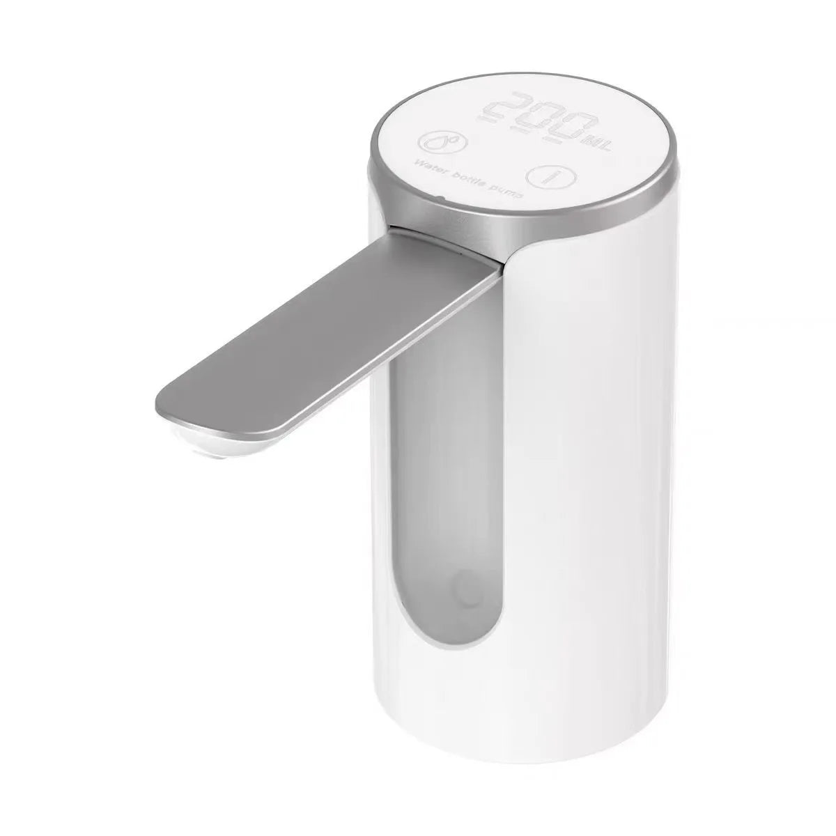 Electric Water Bottle Pump - Foldable, 1200mAh, USB-C, LED Display, 3 Quantitative Settings"