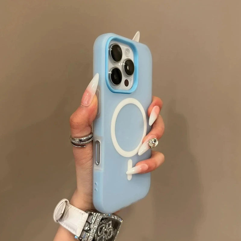 Universal MagSafe Case for iPhone 11, 12, 13, 14, 15, 16, 17 | Candy Matte Luxury Cover"