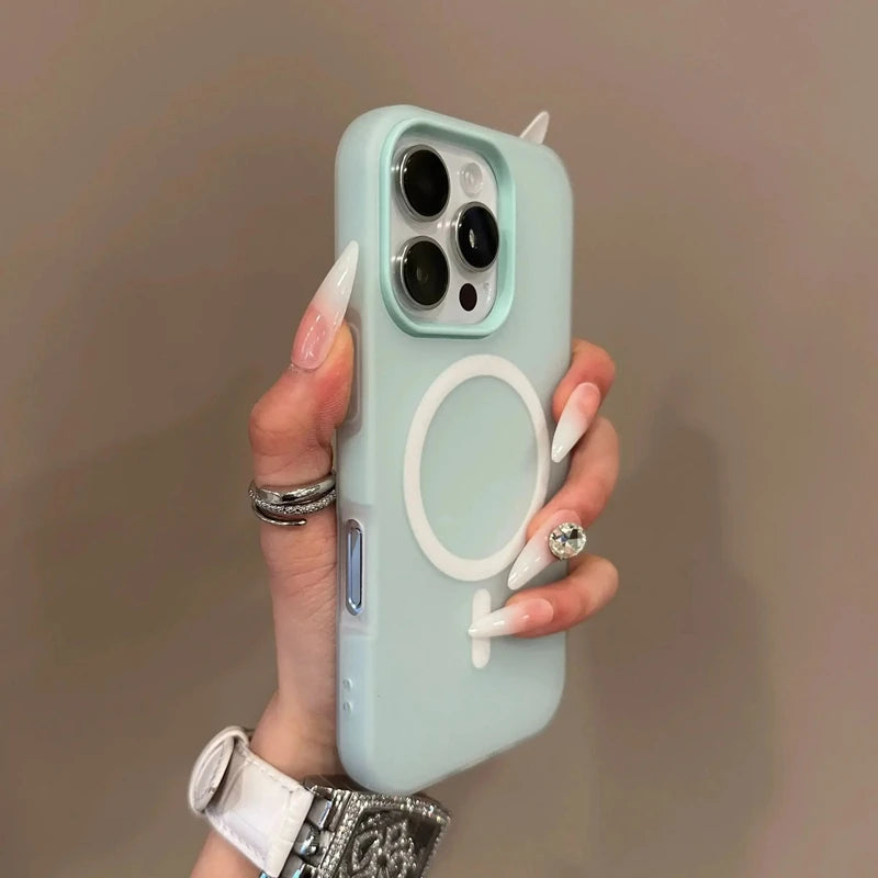 Universal MagSafe Case for iPhone 11, 12, 13, 14, 15, 16, 17 | Candy Matte Luxury Cover"